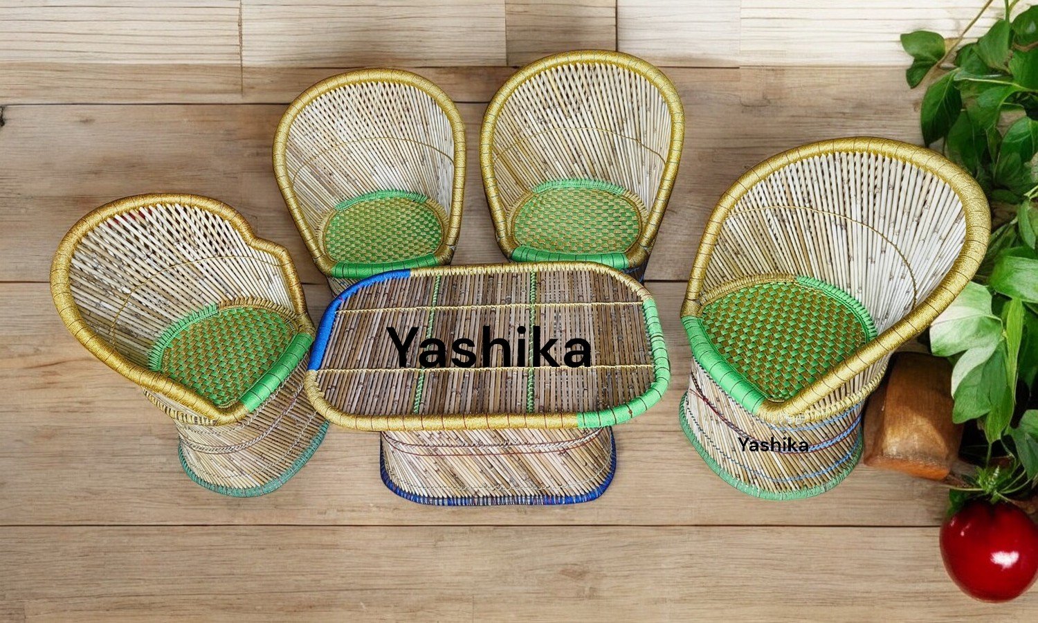 Bamboo Chair  Table set